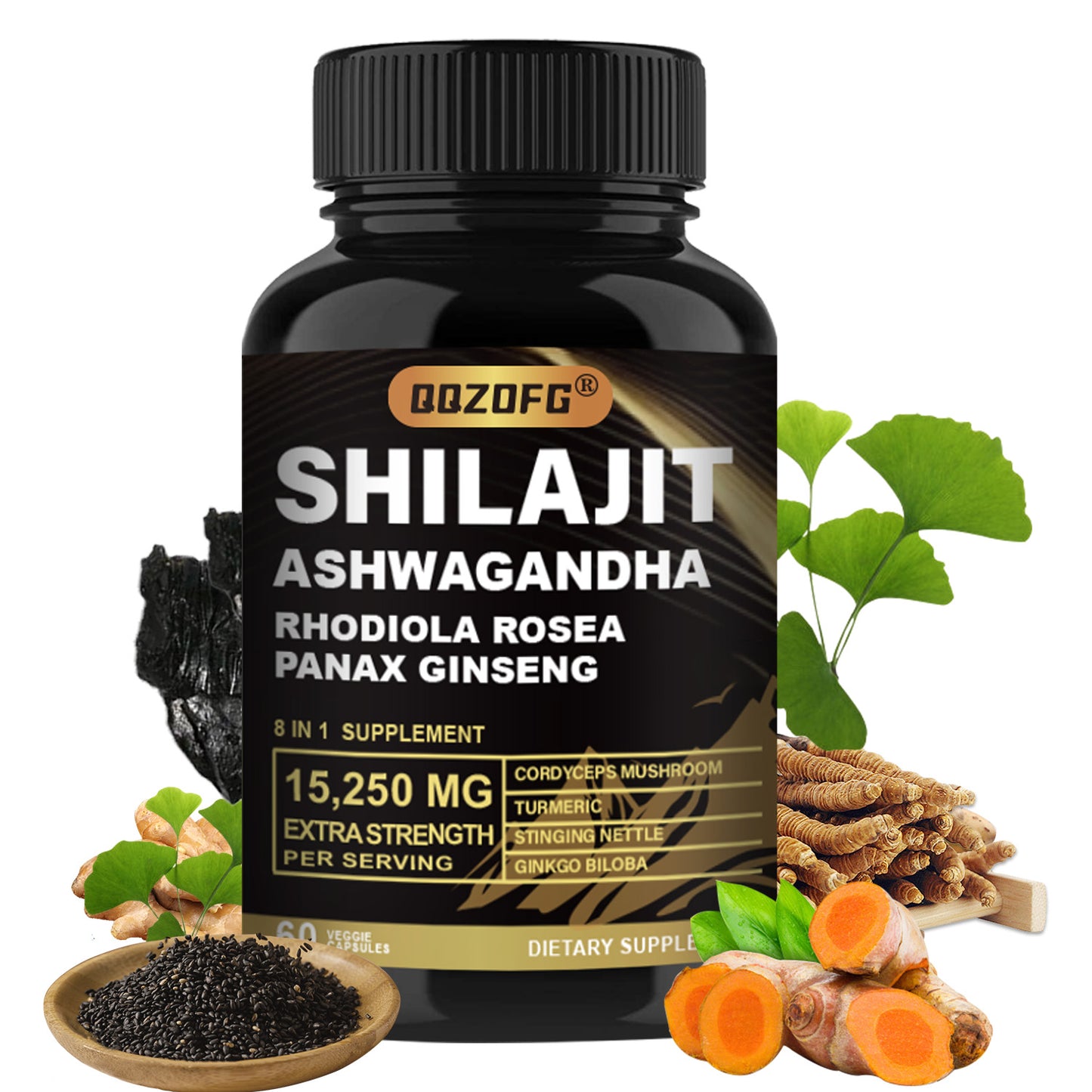 Himalayan Shilajit for Men – Premium 8-in-1 Natural Supplement