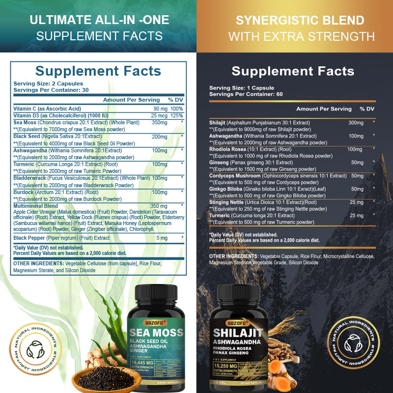 Himalayan Shilajit for Men – Premium 8-in-1 Natural Supplement