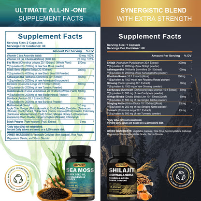Himalayan Shilajit for Men – Premium 8-in-1 Natural Supplement